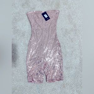 Sequin rose gold short jumper